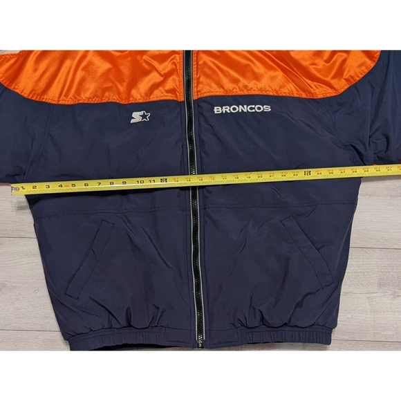 Starter Authentic Proline Denver Broncos Full Zip Jacket Men XL - Picture 10 of 11